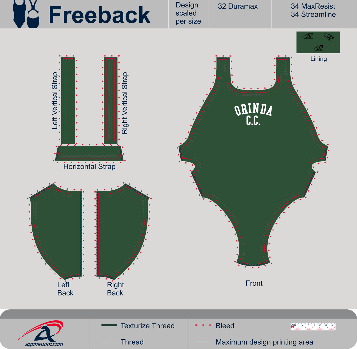 Adult Thick Strap Practice Suit 2