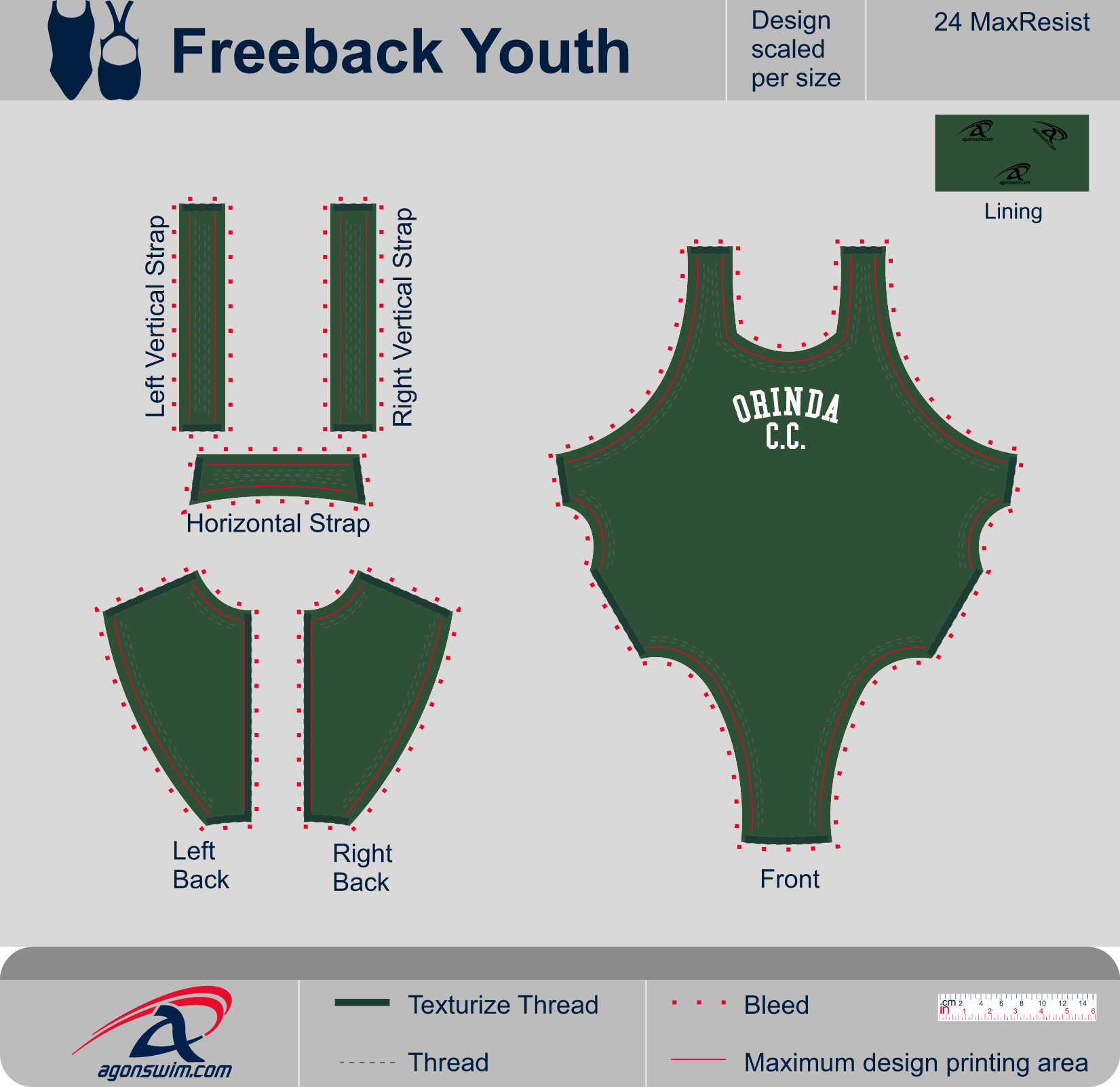 Youth Thick Strap Practice Suit 2