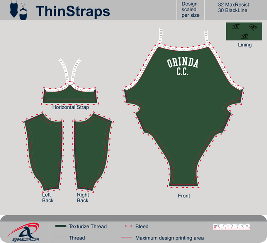 Adult Thin Strap Practice Suit 2