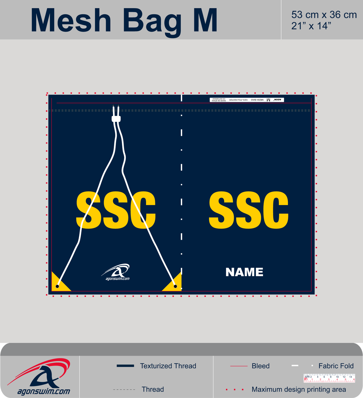 Mesh Mesh Bag Medium 21"x14"  (2025)