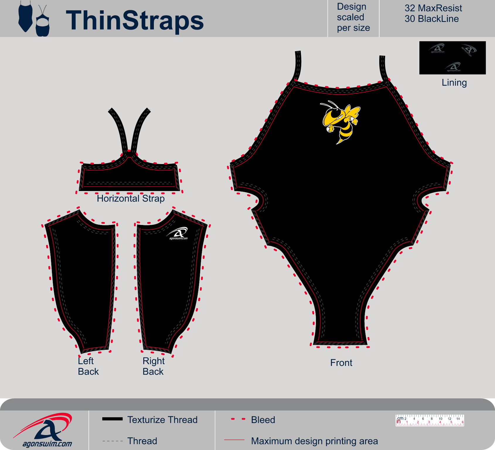 MaxResist ThinStraps Fully Front Lined (2024)