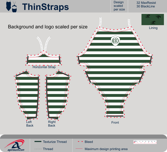 Adult Thin Strap Practice Suit 1