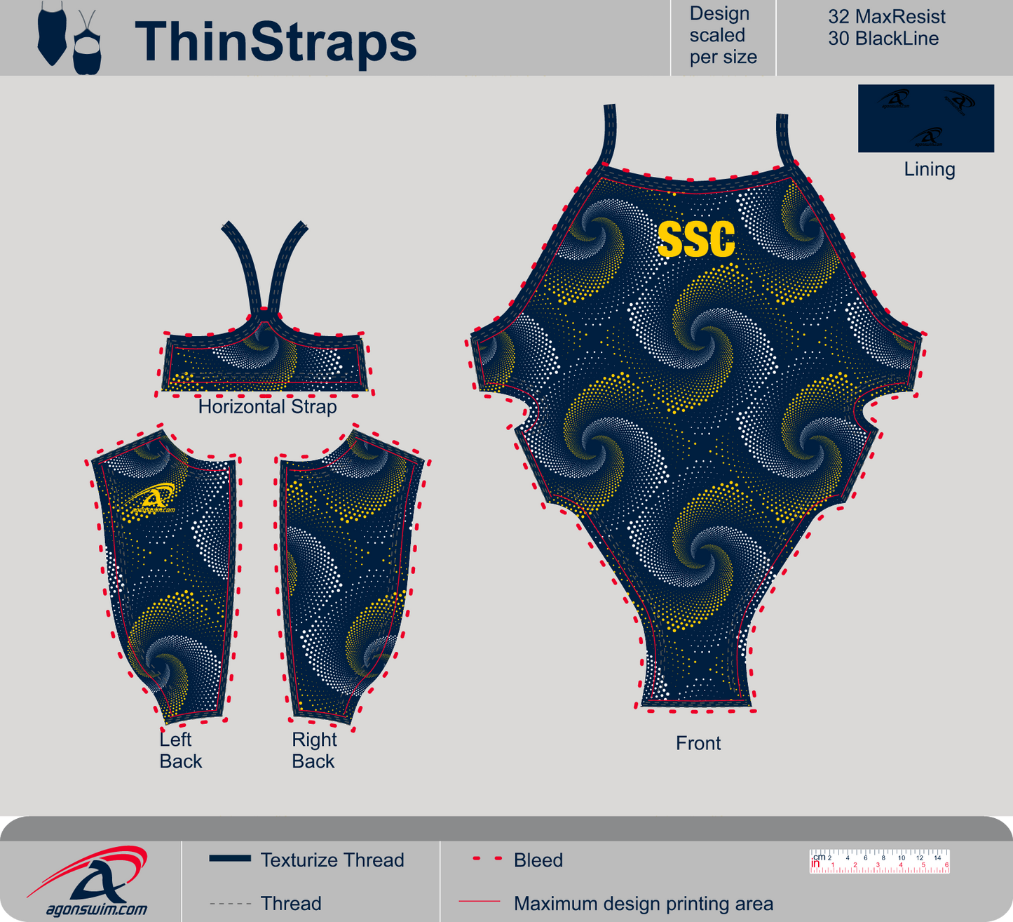 Adult Thin Strap