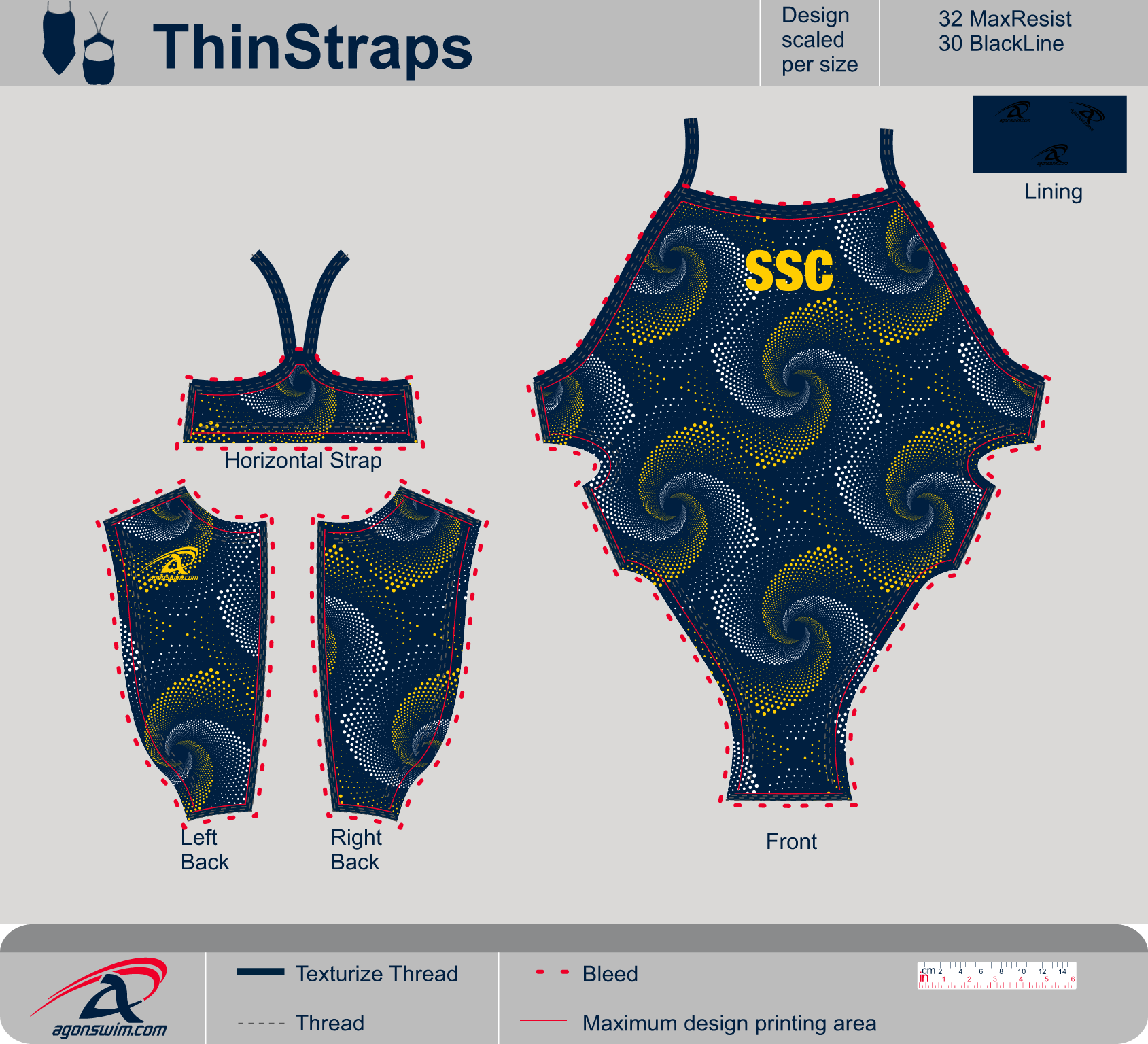 Adult Thin Strap